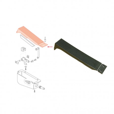 Pédale d'accélérateur, VW Transporter T25, Moteurs 1.6-2.1, 1979-1992, 251721511D, 251 721 511D