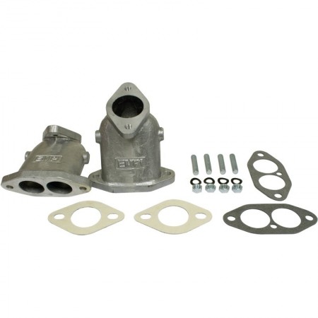 Pipes, carburateurs, ICT, EPC, moteur T1, double admission, 4352060, 43 520 60, aluminium, Weber 34, EMPI 34.