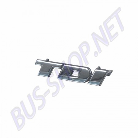 Emblème TDi, Transporter T4, 701853679A, chromé, nez court