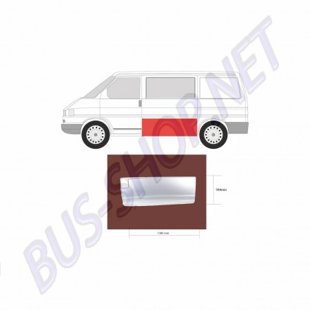 Panneau Latéral T4, 7D1809159A, Réparation VW, Côté Gauche