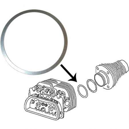 Cales haut de cylindre, Cales en aluminium, Moteur Type 1, Moteur Type 3, Moteur CT/CZ, Référence produit 21-5008-0, 21-5008-0.