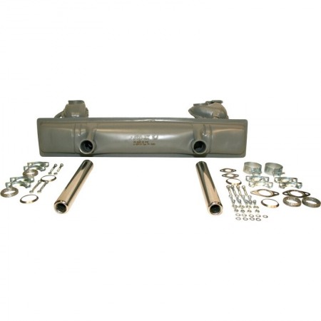 Kit d'échappement complet, 113298051, VW Karmann Ghia, VW Type 1, tuyaux d'échappement, kit de montage, homologué TÜV/EEC, performances, son, style d'origine, pièces de montage.