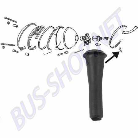 Tuyaux d'évacuation, coupoles de phares, Volkswagen Coccinelle, Karmann Ghia, drainage d'eau, compatibilité, haute qualité, 111941187, 141941147