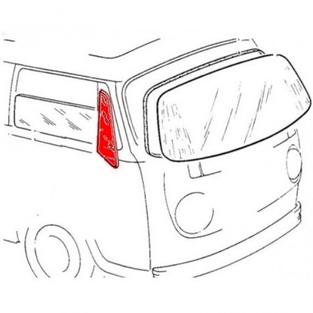 Vitre de déflecteur avant droit 211845252C Sur www.bus-shop.net