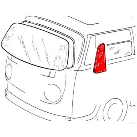 Vitre de déflecteur fixe avant gauche 211845251D Sur www.bus-shop.net