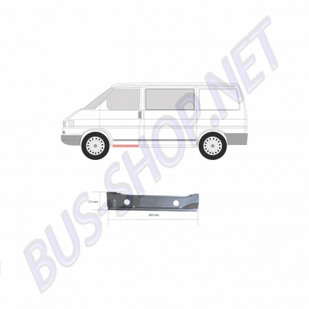 Tôle de Réparation Marchepied Gauche VW Transporter T4 1990-2003