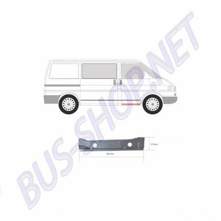 Tôle de Réparation Marchepied Droit VW Transporter T4 1990-2003