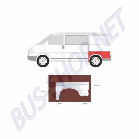 Aile T4, 701809171A, 701809171, Réparation VW