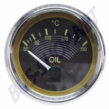 Manomètre Température Huile, Smiths Original, 150°C, 52mm, 12V, Marron, Capteurs VDO, Coccinelles, AC957056.