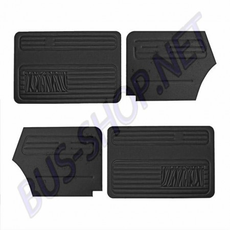 Kit 4 panneaux de porte noir avec vide poche cabriolet 67---->72 DM13393-1 Sur www.bus-shop.net