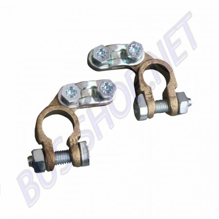 Paire de cosses de batterie + et - avec connecteurs pour bornes, Ø Passage câble: 13 mm, Section câble: 35 mm