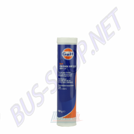  Graisse Gulf Crown MP 2.5, applications automobiles, applications agricoles, applications industrielles, DIN 51502: KP2.5K-20, lubrification marine.