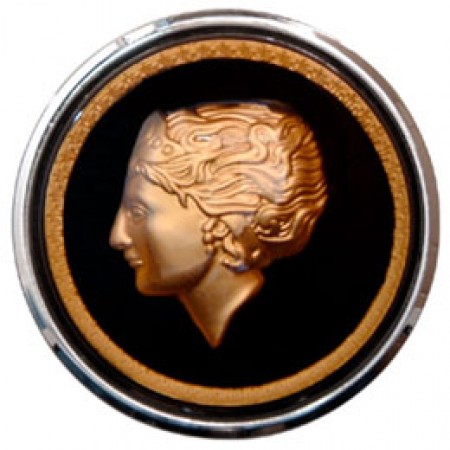 bouton-klaxon-flat4-motif-dame-doree-volant-banjo-volkswagen