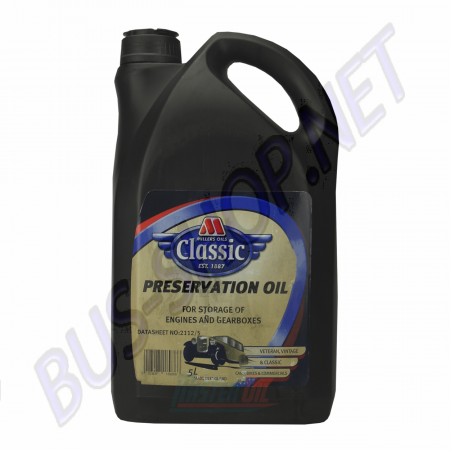 Huile de conservation Millers Classic, protection moteur, DM018856, 5L, API SJ/CC.