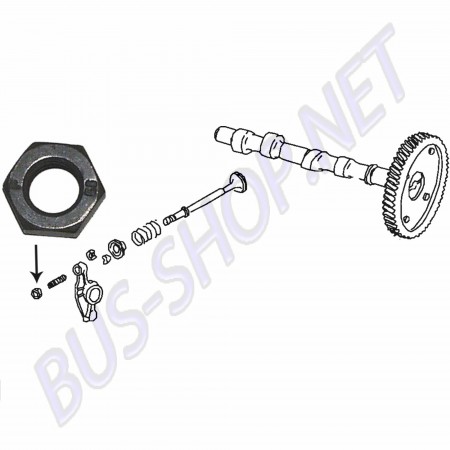 Écrou 8mm pour Vis de Culbuteur, Réglage de Soupape, N0111521