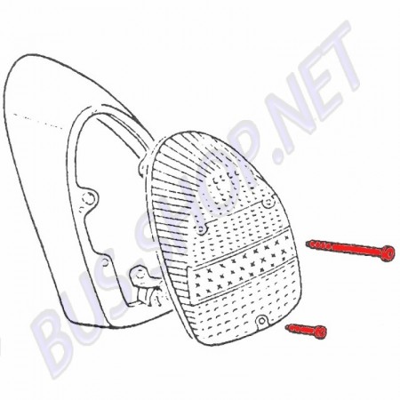 vis fixation, VW 1300, VW 1302, glaces feu arrière, N0441291, N044.129.1