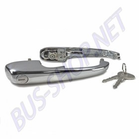 Kit 2 Poignées de Porte Avant Chromées Haute Qualité pour VW Combi 08/68-07/79