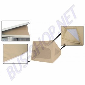 Toile de toit Westfalia 8/1967-7/1973 Beige avec 3 fenêtres