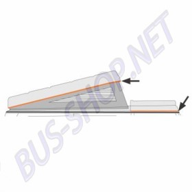 Kit de 3 joints pour toit levant Westfalia (8/1967-7/1973) avec porte-bagages arrière