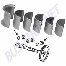 Jeu de coussinets d'arbre à cames, taille standard, simple butée pour VW 181, Karmann Ghia, Transporter T1/T2, Type 1 et Type 3