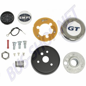 Kit Adaptateur Volant 79-4115-0, Bouton Klaxon Chrome, Compatible Empi/Grant
