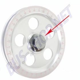 Boulon Chromé de Poulie de Vilebrequin Extra Long 25,4 mm, pour Volkswagen Moteur Type 1/3