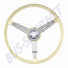 Volant Banjo ivoire Flat4 de 40cm pour Volkswagen Vintage et Porsche 356A