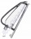 241837601 Déflecteur complet gauche avec cadre en inox Combi de 8.1967 -> 7.1979