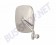 Rétroviseur Droit, Volkswagen Combi, 8/1967-7/1979, Bras Chromé, Inox Poli, Jonc Plastique Gris,211857514Finox