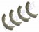 Mâchoires / garnitures de frein avant pour Volksagen Combi 64 ->70  Dimensions : 250 x 55 mm