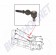 Rotule de direction avec emplacement amortisseur de direction pour Volkswagen 1200/1300 à partir de 1968 131415813D
