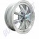Jante EMPI, 8 Branches, Aluminium Gris, Bordure Polie, 15 pouces, Volkswagen Coccinelle, Karmann Ghia, Cache-moyeu, Valve chromée, 00-9685-0, 00.9685.0