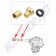 Kit guide de commande, boîte de vitesses, Volkswagen, Coccinelle, Ghia, Combi, Type 181, 001398209, 001-398-209