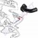 Pipe d'eau sur culasse droite VW Transporteur 1.9 / 2.1 (1982-1992)