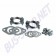 Kit de joints et colliers pour pot/silencieux d'échappement simple préchauffage, fabriqué en Allemagne par HJS. Compatible avec une variété de modèles Volkswagen et une sélection de moteurs. Référence 111298009B. Haute qualité.