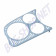 Grille de tableau de bord VW Coccinelle pour 2 cadrans 52 mm et 1 cadran 80 mm