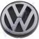 Sigle VW arrière Chromé Transporter 88-92, Référence produit 701853601F, VW Transporter T25 / T3, Bus, Caravelle, Syncro, Joker, Kombi, Diamètre 100 mm, Sigle chromé