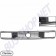 Calandre chromée VW T25 79-92, Grille pour phares rectangulaires, Référence produit 255853652J, 255.853.652J, VW Transporter T25 / T3, Sigle VW 125mm, Entourage chromé