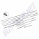 Baguettes Karmann Ghia, aluminium chromé, kit 12 pièces, 143898110GHI