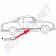 Baguettes Karmann Ghia, aluminium chromé, kit 12 pièces, 143898110GHI