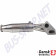 Convertisseur catalytique sport, 100 cellules, en acier inoxydable poli pour Porsche 911/930 (2.7, 3.0, 3.2), 01/63-11/90. Références : 1620301300, 1 620 301 300, 93011323025.