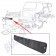Grille plastique de calandre, VW Combi, VW Transporter T2, 73-79, Partie centrale, Grille mesh, Matière plastique, Protection du radiateur, Circulation d'air optimale, Noir.