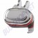 verrou vitre coulissante droit, Combi Split T1, Kombi Brésil, pièce de rechange, réparation VW, réf. 211837822A, chrome