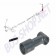 Commande Sous Levier, VW Transporter T25, Essence, 1983-1992, 251711973, 251 711 973