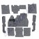 Kit Moquette, Gris Anthracite, 9 Pièces, Volkswagen, Coccinelle, 1303 Berline, 34-F1214-407, 34 F 1214 407