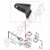 Support de radiateur, VOLKSWAGEN, Transporter T4, 1992-2003, 701121634B, 701 121 634 B, côté passager, montage arrière