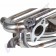 Système d'échappement en acier inoxydable, embouts chromés, tube de 1 3/8", performances améliorées, sorties d'ajourage, brides épaisses de 3/8", acier inoxydable 304, tuyau flexible en aluminium, joints de rehausse, matériel de fixation, boîtes de chauff