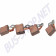 Charbon de démarreur pour VW, L22 x H16 x EP7mm - Ref: 111911215C  