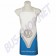 Tablier de cuisine, coton, Volkswagen Van VW T1, bleu, accessoire culinaire, design classique. Code de produit: KITC136.