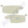 Pare-soleils, Paire, Vinyl, Blanc Cassé, Miroir, Volkswagen, Coccinelle, Berline, Cabriolet, 08/67, 08/72, 211033215, 21 1033 215.